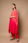 Coral Cutdana, Sequence & Zari Threadwork Crepe Readymade Suit With Pant