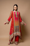 Rani Gotta Patti, Mirror, Sequence & Digital Printed Crepe Readymade Suit With Pant