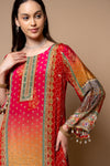 Rani Gotta Patti, Mirror, Sequence & Digital Printed Crepe Readymade Suit With Pant