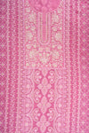 Pink Georgette Unstitched Suit With Chiffon Dupatta