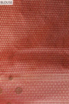 Maroon Banarasi Woven Zari Banarasi Silk Saree With Unstitched Blouse