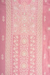 Pink Georgette Unstitched Suit With Chiffon Dupatta