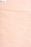 Peach Sequence, Threadwork & Floral Printed Cotton Unstitched Salwar Suit With Cotton Dupatta