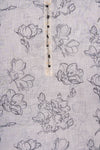 White & Black Cutdana, Sequence, Threadwork & Floral Printed Cotton Unstitched Salwar Suit With Cotton Dupatta
