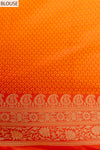 Red Woven Zari Banarasi Silk Saree With Unstitched Blouse