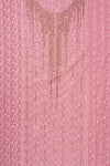 Gajari Swarovski & Threadwork Georgette Unstitched Salwar Suit With Georgette Dupatta