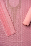 Gajari Swarovski & Threadwork Georgette Unstitched Salwar Suit With Georgette Dupatta