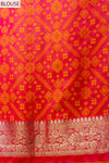 Rani Woven Zari Banarasi Silk Designer Saree With Unstitched Blouse