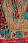 Rama Cutdana, Mirror Sheet, Threadwork & Digital Printed Organza Unstitched Salwar Suit With Chiffon Dupatta