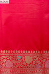 Rani Woven Zari Banarasi Silk Designer Saree With Unstitched Blouse