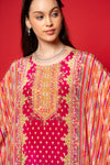 Rani Gotta Patti, Mirror, Sequence & Digital Printed Crepe Readymade Suit With Pant