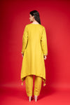 Pista Cotton Readymade Suit And Pant With Organza Dupatta