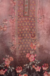 Onion Cutdana, Mirror Sheet, Threadwork & Digital Printed Muslin Unstitched Salwar Suit With Muslin Cotton Dupatta