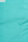 Tea-green Sequence, Threadwork & Digital Printed Cotton Unstitched Salwar Suit With Cotton Dupatta