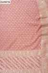 Pink Banarasi Woven Zari Khaddi Georgette Unstitched Salwar Suit With Georgette Dupatta