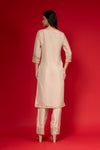 Off White Tissue Readymade Suit And Pant With Dolna Dupatta