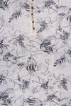 White & Black Cutdana, Sequence, Threadwork & Floral Printed Cotton Unstitched Salwar Suit With Cotton Dupatta