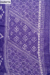 Mauve Threadwork & Digital Printed Cotton Unstitched Salwar Suit With Cotton Dupatta