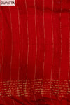 Red Banarasi Woven Zari Cotton Unstitched Salwar Suit With Cotton Dupatta