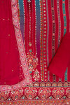 Rani Swarovski, Mirror Sheet & Digital Printed Chinon Unstitched Salwar Suit With Chiffon Dupatta