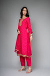 Rani Dolna Readymade Suit And Pant With Net Dupatta