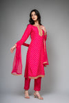 Rani Dolna Readymade Suit And Pant With Net Dupatta