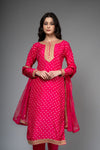 Rani Dolna Readymade Suit And Pant With Net Dupatta