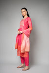 Gajari Tissue Readymade Suit And Pant With Tissue Dupatta