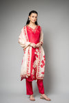 Rani Shimmer Readymade Suit And Pant With Shimmer Dupatta