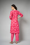 Rani Floral Printed Cotton Readymade Suit With Pant