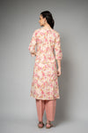 Tussar Floral Printed Cotton Readymade Suit With Pant