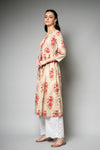 Tussar Floral Printed Cotton Readymade Long Kurta