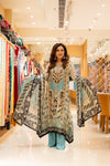 Sky Blue Crepe Readymade Suit And Palazzo With Crepe Dupatta (Ft:-Anjan Prasad & Gurleen Gambhir)