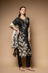 Black Shimmer Readymade Suit And Pant With Shimmer Dupatta