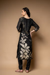 Black Shimmer Readymade Suit And Pant With Shimmer Dupatta