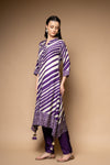 Purple Digital Printed Dolna Readymade Suit With Pant