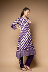 Purple Digital Printed Dolna Readymade Suit With Pant