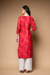 Rani Bandhini Printed Cotton Readymade Long Kurta