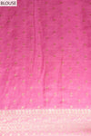 Gajari Banarasi Woven Zari Khaddi Georgette Saree With Unstitched Blouse