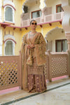 Onion Organza Tissue Readymade Sharara Set With Silk Dupatta