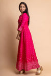 Rani Cotton Readymade Floor Length Kurta