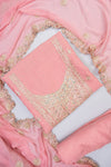 Pink Shimmer unstitched salwar suit set