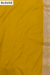 Mustard Loom Saree - Blouse
