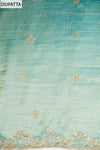 Royal Heritage Tea Green Tissue Unstitched Salwar Suit With Tissue Dupatta