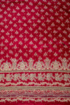 Heritage Heirloom Maroon Crepe Unstitched Salwar Suit With Chinon Dupatta