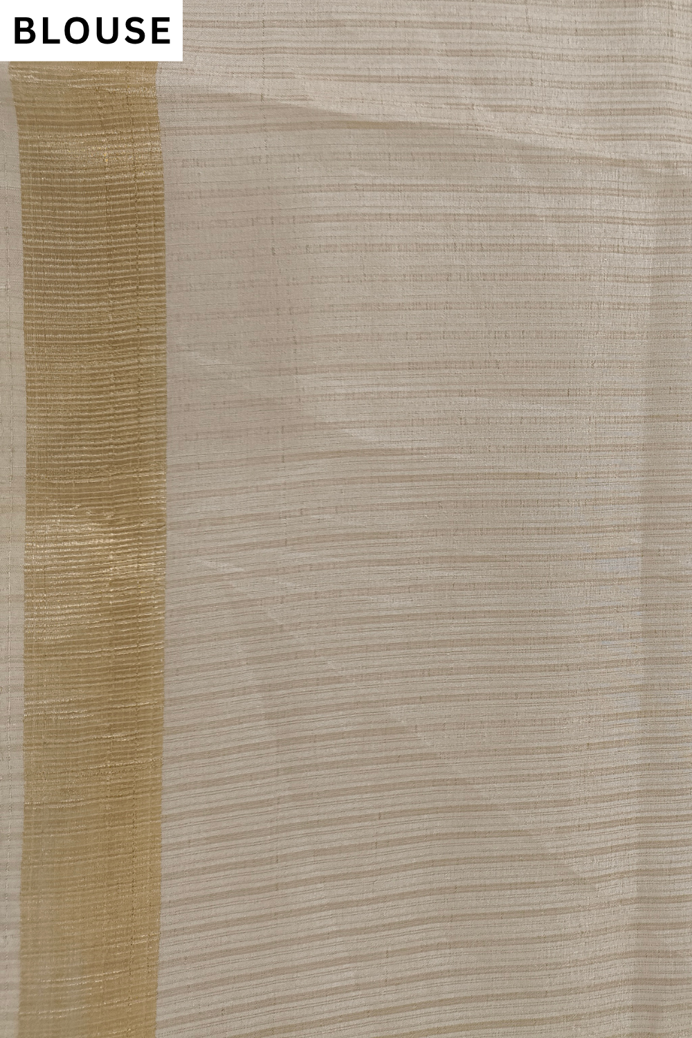 White Cotton Embroidered Saree - Blouse