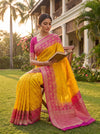 Mango Gold Rani Georgette Saree - Mood