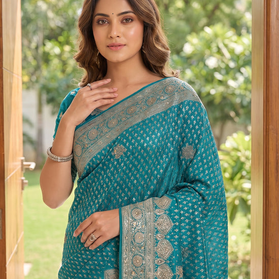 Rama Loom Saree - Close Up