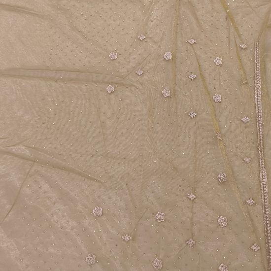 Mehndi Net Saree - Blouse