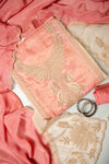 Glow Different Gajari Shimmer Unstitched Salwar Suit With Shimmer Dupatta